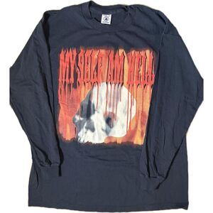 Delta Myself Am Hell Metal Band vintage rare 90s black long sleeve shirt